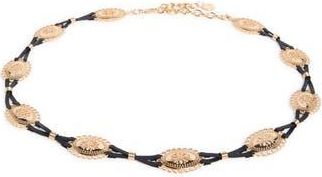 BCBGeneration Leather Strand Western Concho Belt in Black Gold at Nordstrom Rack, Size Large/x-Large