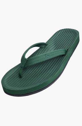 indosole Responsibly-Made Tire Sole Easy Living Flip Flops in Leaf at Nordstrom, Size 10