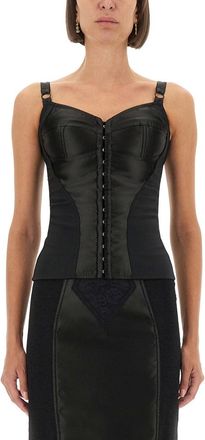 Dolce & Gabbana Satin Bustier Top