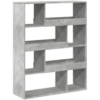 vidaXL Vidaxl - Bookcase Concrete Grey 100x33x125.5 cm Engineered Wood