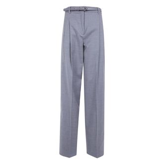 Max Mara Wide Broeken - Dames - Wijde Broeken - Grijs - XS - Broeken