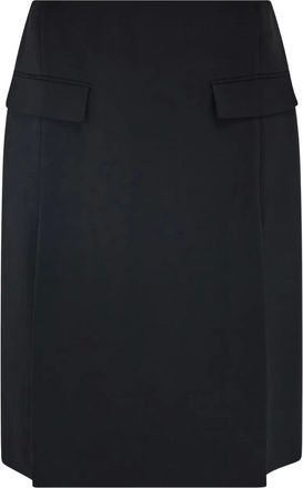 Ferragamo Gonna midi con spacco - Nero