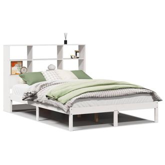 Berkfield Home Bookcase Bed without Mattress White 160x200 cm Solid Wood Pine