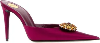 Saint Laurent Womens Thierry 95 Benson P Smashedpruneamber Scarpe Con Tacco High Heel Shoes