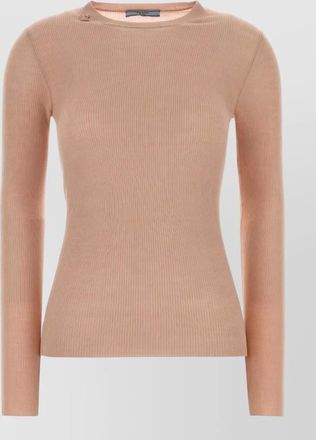 Prada wool sweater long sleeves crew neck ribbed
