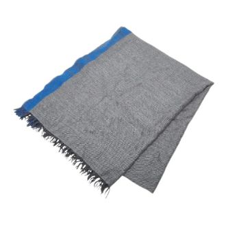 Bulgari Pre-owned Scarves, female, Gray, Size: ONE SIZE Pre-owned Wool Cashmere Scarf