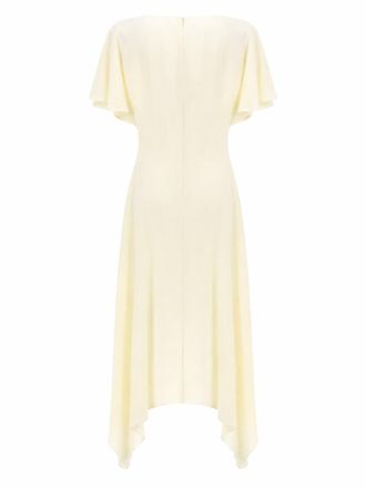 Stella McCartney V-Neck Midi Dress - White