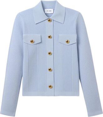 St. John Cardigan a coste - Blu