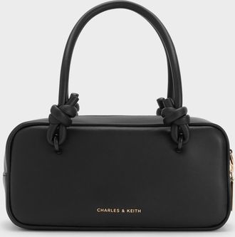 Charles & Keith Sammie Knotted-Handle Elongated Bag