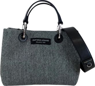 Emporio Armani My EA Shopping Bag S - Dames - Shoppers - Grijs - ONE Size - Katoen - Tassen