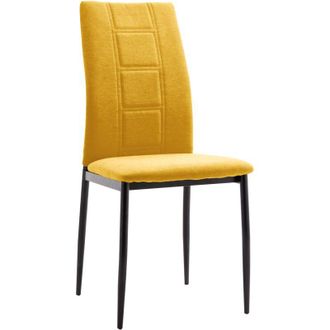 Home Heavenly Home Heavenly - Silla Elena De Estilo Moderno Con Asiento Y Respaldo Rellenos De Espuma, 99x44x47 Cm. Color: Mostaza
