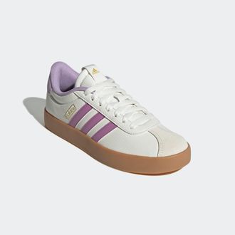 adidas Sneaker ADIDAS SPORTSWEAR VL COURT 3.0, Damen, Gr. 40,5, lila (core wei&szlig;, preloved lila, powder plum), Leder, Synthetik, Schuhe Sneaker, inspiriert vo