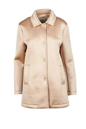 Motel Beige Relaxed Polyester Jacket