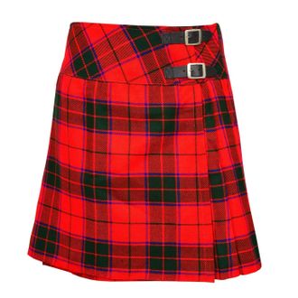 Shyne Kilts U.K Ladies Knee Length Kilt Skirt 20 Length Tartan Pleated Kilts - Scottish Rose (12)