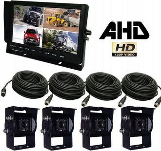 OEM Conjunto De Monitor Ahd De 10 Y 4 Cables De C&aacute;mara Sony 720p Quad