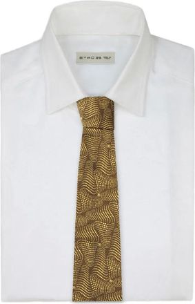 Etro Cravatta con stampa - Giallo