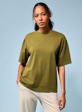 I.FIV5 Womens Oversized stretch cotton T-shirt