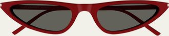 Saint Laurent SL 7030 Sleek Acetate Cat-Eye Sunglasses