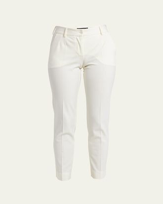 Dolce & Gabbana Straight Wool Stretch Pants