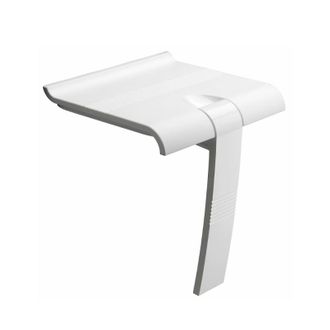 Pellet Pellet - Asiento De Ducha Pmr Blanco Dise&ntilde;o Retr&aacute;ctil Base De Aluminio Epoxi Blanco