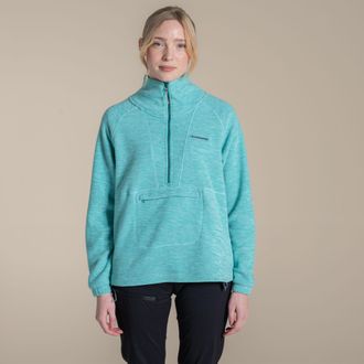 Craghoppers Dames/Dames Esk II Half Zip Fleece Top (Aqua geglazuurd)