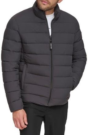 Calvin Klein Stretch Puffer Jacket in Iron at Nordstrom Rack, Size Xx-Large