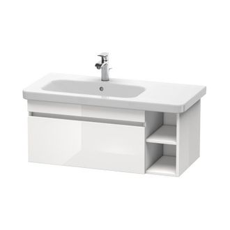 Duravit M&oacute;dulo De Lavabo Duravit Durastyle De Pared 6397, 1 Extra&iacute;ble, 930mm, Para Lavabo Durastyle A La Izquierda, Color (frente/cuerpo): Grafito Mate Decora