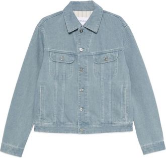 Givenchy Logo-patch Denim Jacket - Heren - Spijkerjassen - Blauw - M - Denim - Jassen