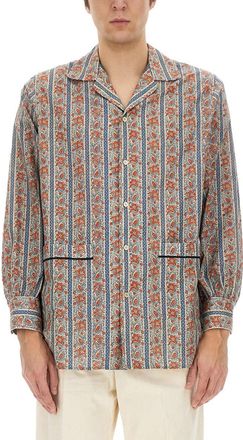 Valentino Garavani Pajama Shirt With Voyage Imaginaire Print-Uomo