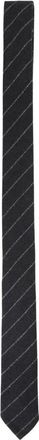 Thom Browne Klassieke Stropdas - Heren - Stropdassen - Grijs - ONE Size - Wol - Accessoires