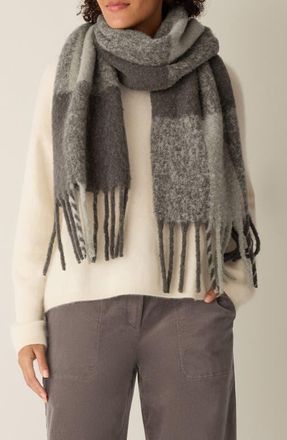 Eileen Fisher Alpaca & Virgin Wool Blend Scarf in Rye at Nordstrom