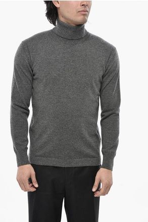 Paolo Pecora Virgin Wool and Cashmere Turtleneck Sweater size M