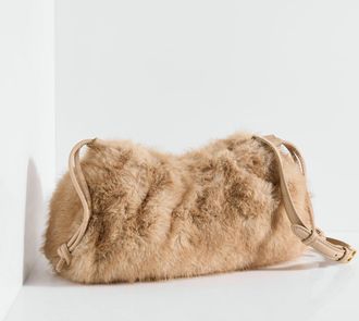 Talbots Serena Faux Fur Clutch - Neutral - 001 Talbots