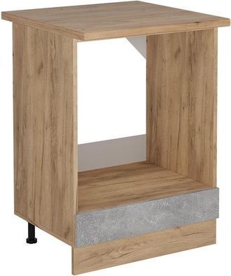 Vicco Armario Para Horno Empotrado R-line, Hormig&oacute;n, 60 Cm, Et Roble