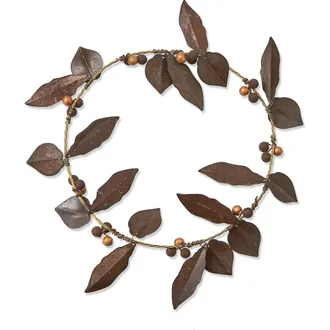 Tag Weathered Leaf Berry Wreath Multicolor Artificial Decor in Multicolored at Nordstrom