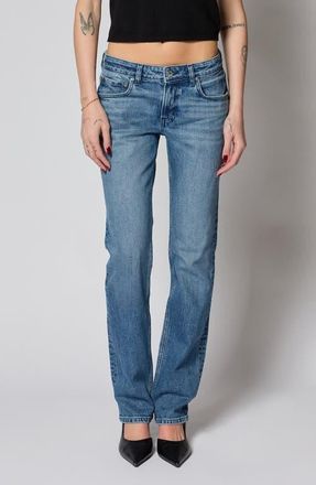 EB Denim Lennon Low Waist Slim Straight Leg Jeans in Coldwater at Nordstrom, Size 31