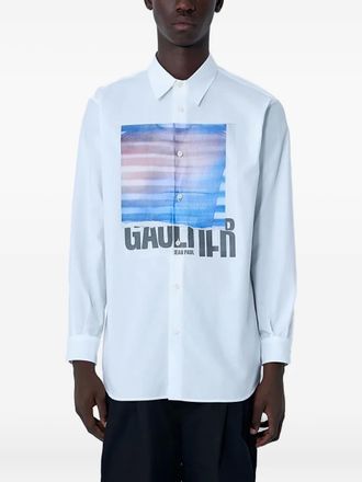 Jean Paul Gaultier graphic-print shirt - men - Cotton - S - White