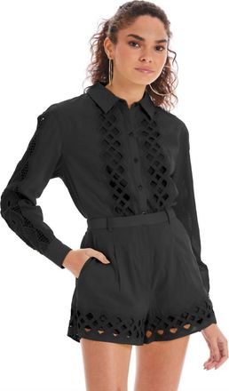 Allison Camila High Waist Shorts In Black