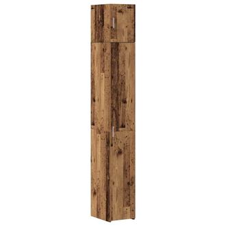Berkfield Home Slim Storage Cabinet Old Wood 30x42.5x225 cm Engineered Wood in Brown