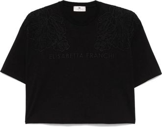 Elisabetta Franchi Mujer, Camisetas, Negro, Talla: L