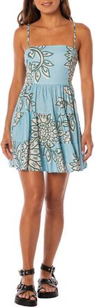 Maaji Emily Whimsy Vine Fit & Flare Dress in Light Pastel Blue at Nordstrom, Size Medium