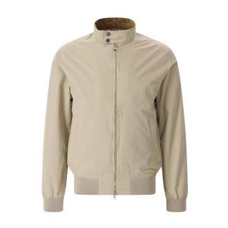 Barbour Bomber Jackets, male, Beige, Size: 2XL Royston Bomber Jacket
