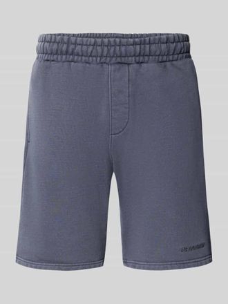 Pegador Shorts mit elastischem Bund und Logo-Stitching in Dunkelblau, Gr&ouml;&szlig;e XXL