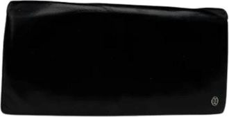 Cartier Pre-owned Wallets, female, Black, Size: ONE SIZE Pre-owned Leather Wallet