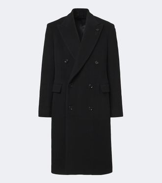 Lardini Double-breasted virgin wool coat