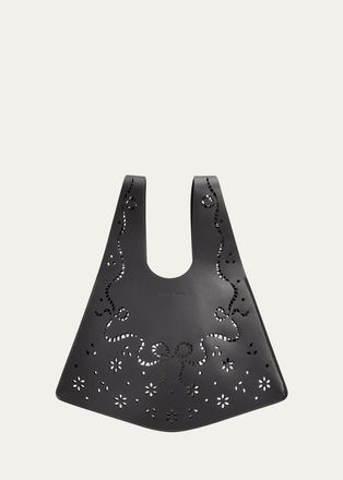 Simone Rocha Mini Laser-Cut Shopper Tote Bag