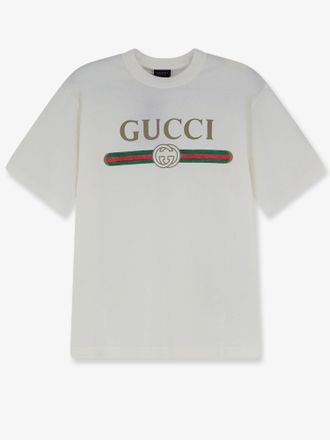 Gucci T-shirt in misto cotone e seta - GUCCI - gender_Woman
