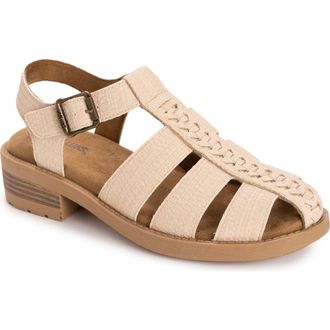 Muk Luks Womens Vanilla Fisherman Sandal in Natural at Nordstrom, Size 6.5