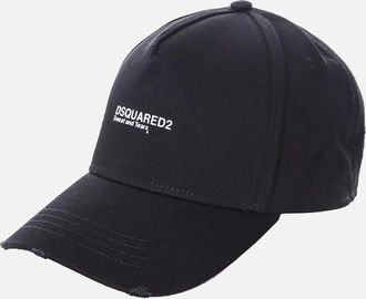Dsquared2 Mens Dsquared2 Sweat and Tears Baseball Cap in Black - Size: BLACK,ONE size,attributes