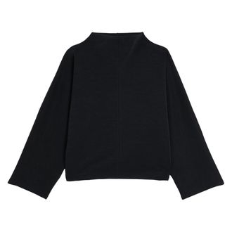 Ted Baker Kenseyy Cupro Trui Met Trechterhals, Zwart